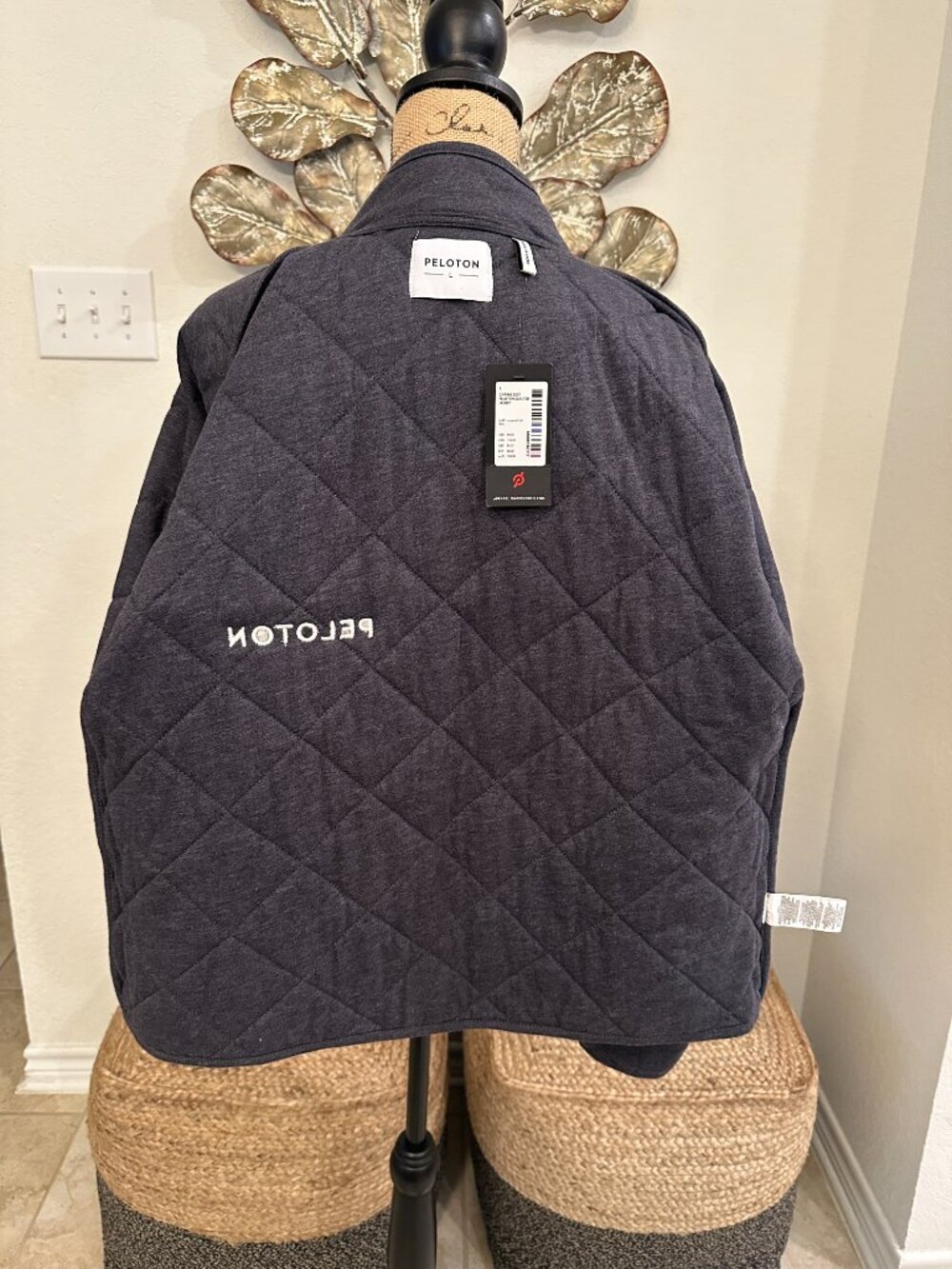Peloton Gray Quilted Snap Button Jacket - Picture 6 of 10